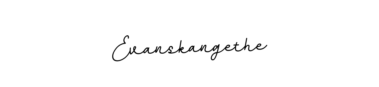 The best way (BallpointsItalic-DORy9) to make a short signature is to pick only two or three words in your name. The name Evanskangethe include a total of six letters. For converting this name. Evanskangethe signature style 11 images and pictures png