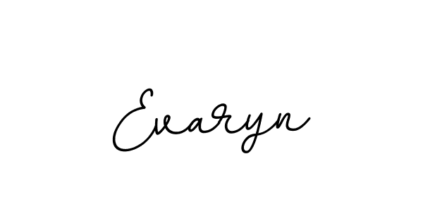 Evaryn stylish signature style. Best Handwritten Sign (BallpointsItalic-DORy9) for my name. Handwritten Signature Collection Ideas for my name Evaryn. Evaryn signature style 11 images and pictures png