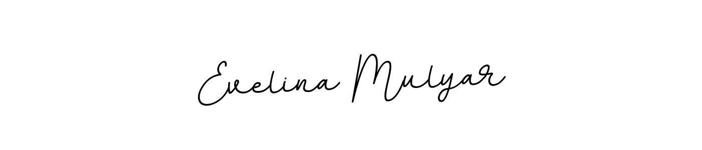 You should practise on your own different ways (BallpointsItalic-DORy9) to write your name (Evelina Mulyar) in signature. don't let someone else do it for you. Evelina Mulyar signature style 11 images and pictures png