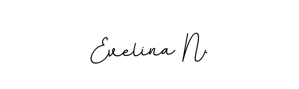 Create a beautiful signature design for name Evelina N.. With this signature (BallpointsItalic-DORy9) fonts, you can make a handwritten signature for free. Evelina N. signature style 11 images and pictures png