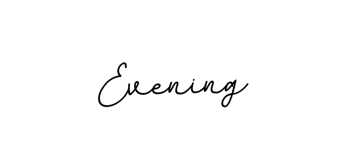 if you are searching for the best signature style for your name Evening. so please give up your signature search. here we have designed multiple signature styles  using BallpointsItalic-DORy9. Evening signature style 11 images and pictures png