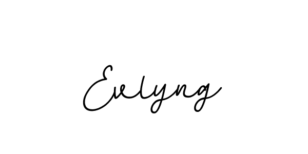 The best way (BallpointsItalic-DORy9) to make a short signature is to pick only two or three words in your name. The name Evlyng include a total of six letters. For converting this name. Evlyng signature style 11 images and pictures png