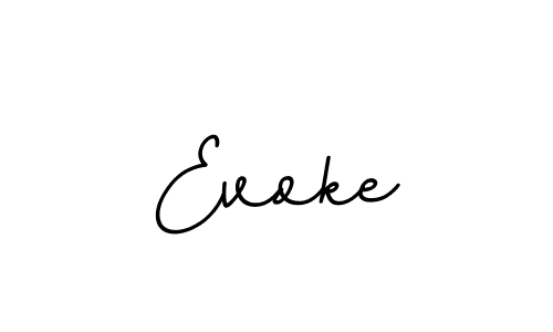 How to make Evoke signature? BallpointsItalic-DORy9 is a professional autograph style. Create handwritten signature for Evoke name. Evoke signature style 11 images and pictures png