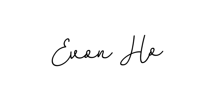 You should practise on your own different ways (BallpointsItalic-DORy9) to write your name (Evon Ho) in signature. don't let someone else do it for you. Evon Ho signature style 11 images and pictures png