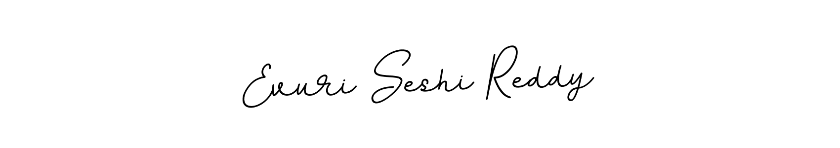 Design your own signature with our free online signature maker. With this signature software, you can create a handwritten (BallpointsItalic-DORy9) signature for name Evuri Seshi Reddy. Evuri Seshi Reddy signature style 11 images and pictures png