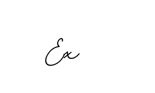 How to make Ex    name signature. Use BallpointsItalic-DORy9 style for creating short signs online. This is the latest handwritten sign. Ex    signature style 11 images and pictures png