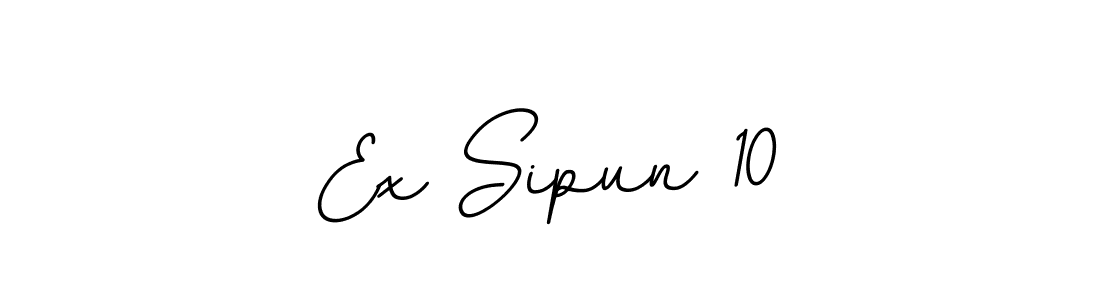 How to Draw Ex Sipun 10 signature style? BallpointsItalic-DORy9 is a latest design signature styles for name Ex Sipun 10. Ex Sipun 10 signature style 11 images and pictures png