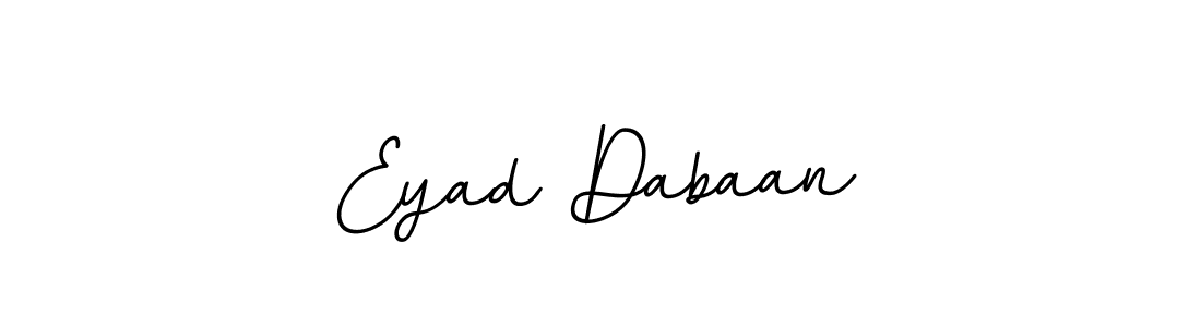 Design your own signature with our free online signature maker. With this signature software, you can create a handwritten (BallpointsItalic-DORy9) signature for name Eyad Dabaan. Eyad Dabaan signature style 11 images and pictures png