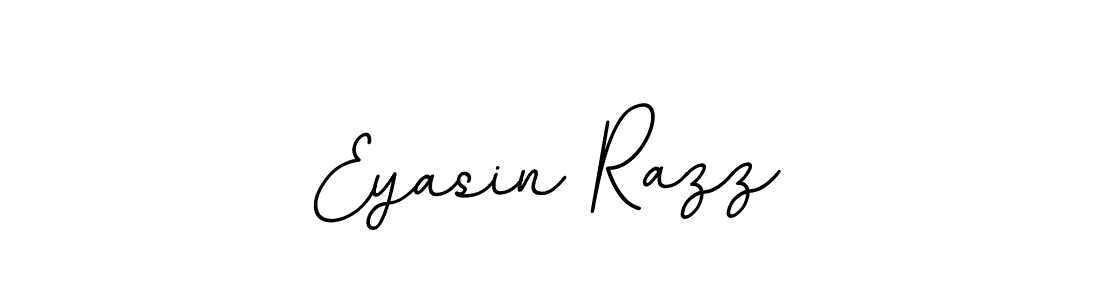 How to make Eyasin Razz name signature. Use BallpointsItalic-DORy9 style for creating short signs online. This is the latest handwritten sign. Eyasin Razz signature style 11 images and pictures png