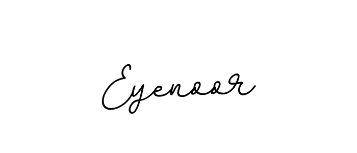 How to make Eyenoor name signature. Use BallpointsItalic-DORy9 style for creating short signs online. This is the latest handwritten sign. Eyenoor signature style 11 images and pictures png