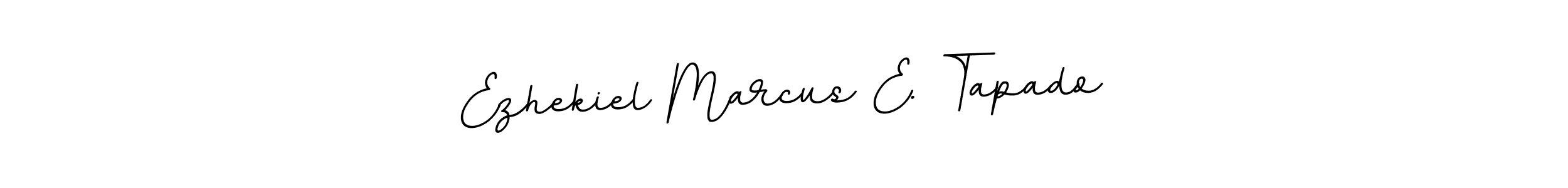 Use a signature maker to create a handwritten signature online. With this signature software, you can design (BallpointsItalic-DORy9) your own signature for name Ezhekiel Marcus E. Tapado. Ezhekiel Marcus E. Tapado signature style 11 images and pictures png