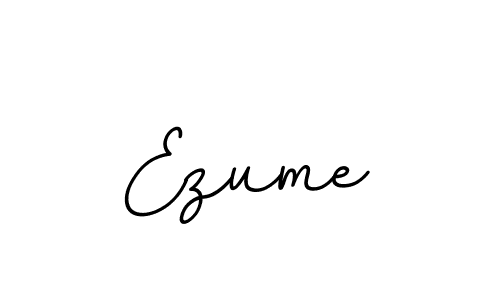 How to make Ezume name signature. Use BallpointsItalic-DORy9 style for creating short signs online. This is the latest handwritten sign. Ezume signature style 11 images and pictures png