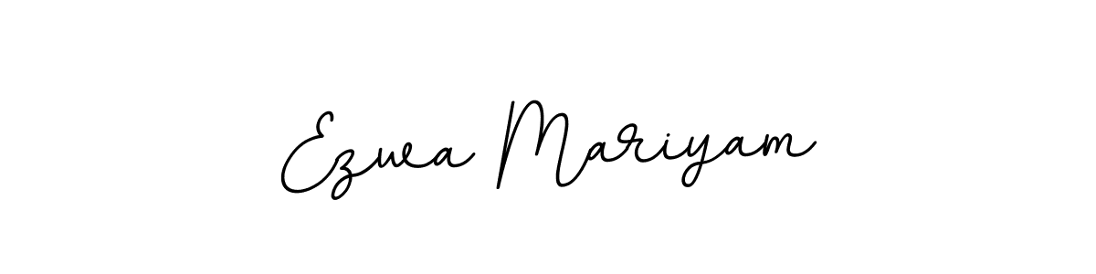 Make a beautiful signature design for name Ezwa Mariyam. With this signature (BallpointsItalic-DORy9) style, you can create a handwritten signature for free. Ezwa Mariyam signature style 11 images and pictures png