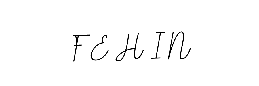 Design your own signature with our free online signature maker. With this signature software, you can create a handwritten (BallpointsItalic-DORy9) signature for name F E H I N. F E H I N signature style 11 images and pictures png