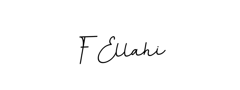 How to make F Ellahi name signature. Use BallpointsItalic-DORy9 style for creating short signs online. This is the latest handwritten sign. F Ellahi signature style 11 images and pictures png