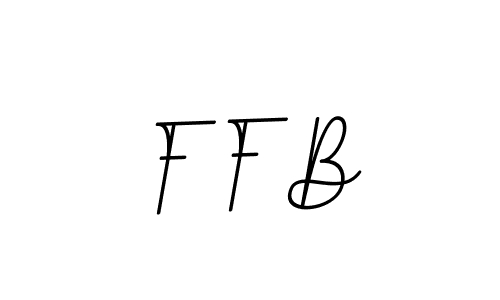 The best way (BallpointsItalic-DORy9) to make a short signature is to pick only two or three words in your name. The name F F B include a total of six letters. For converting this name. F F B signature style 11 images and pictures png