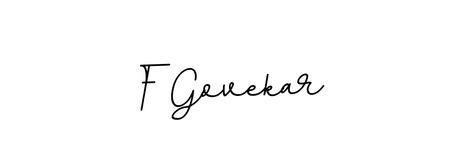 Design your own signature with our free online signature maker. With this signature software, you can create a handwritten (BallpointsItalic-DORy9) signature for name F Govekar. F Govekar signature style 11 images and pictures png