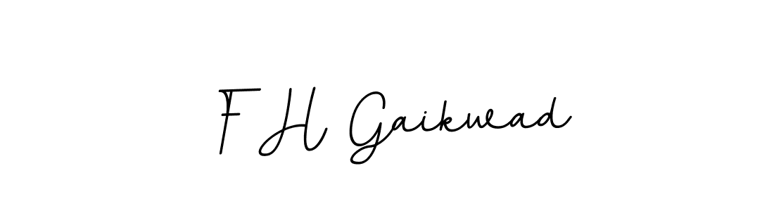 The best way (BallpointsItalic-DORy9) to make a short signature is to pick only two or three words in your name. The name F H Gaikwad include a total of six letters. For converting this name. F H Gaikwad signature style 11 images and pictures png