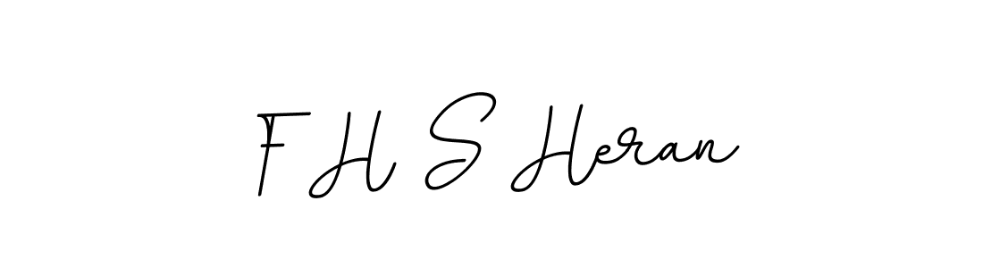 Create a beautiful signature design for name F H S Heran. With this signature (BallpointsItalic-DORy9) fonts, you can make a handwritten signature for free. F H S Heran signature style 11 images and pictures png