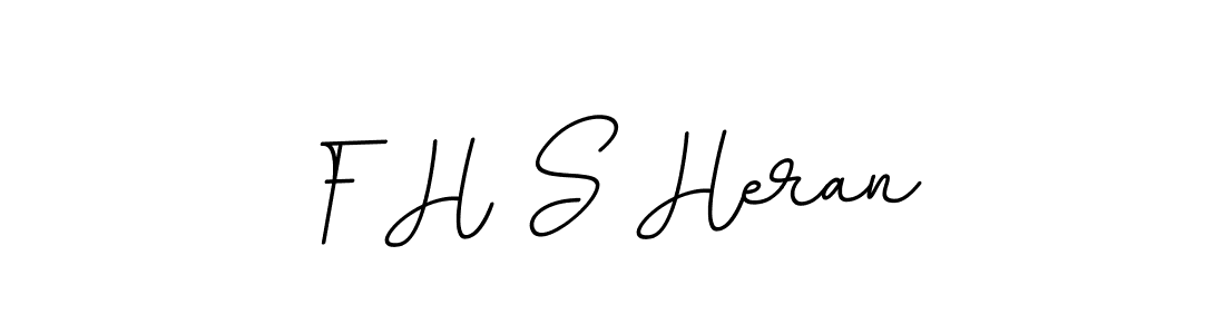 Use a signature maker to create a handwritten signature online. With this signature software, you can design (BallpointsItalic-DORy9) your own signature for name F H S Heran. F H S Heran signature style 11 images and pictures png