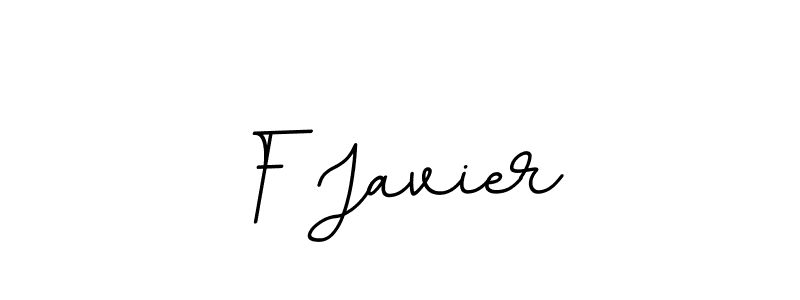 Make a beautiful signature design for name F Javier. With this signature (BallpointsItalic-DORy9) style, you can create a handwritten signature for free. F Javier signature style 11 images and pictures png