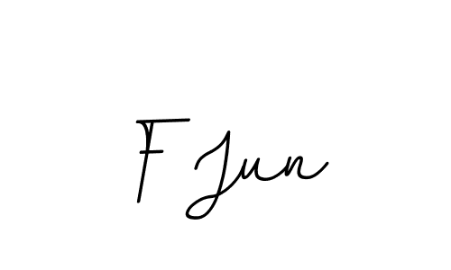 Make a beautiful signature design for name F Jun. With this signature (BallpointsItalic-DORy9) style, you can create a handwritten signature for free. F Jun signature style 11 images and pictures png