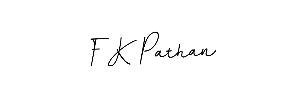 Create a beautiful signature design for name F K Pathan. With this signature (BallpointsItalic-DORy9) fonts, you can make a handwritten signature for free. F K Pathan signature style 11 images and pictures png