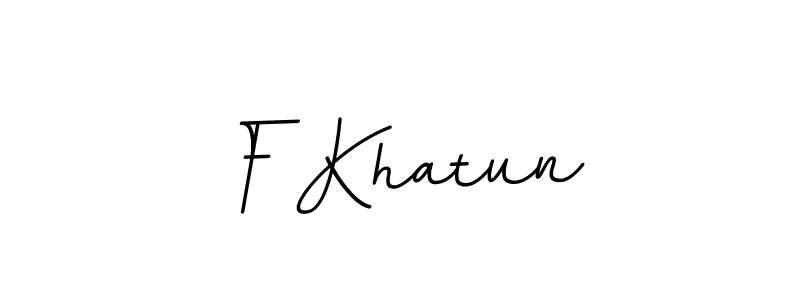 The best way (BallpointsItalic-DORy9) to make a short signature is to pick only two or three words in your name. The name F Khatun include a total of six letters. For converting this name. F Khatun signature style 11 images and pictures png
