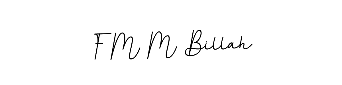 Make a beautiful signature design for name F M M Billah. With this signature (BallpointsItalic-DORy9) style, you can create a handwritten signature for free. F M M Billah signature style 11 images and pictures png