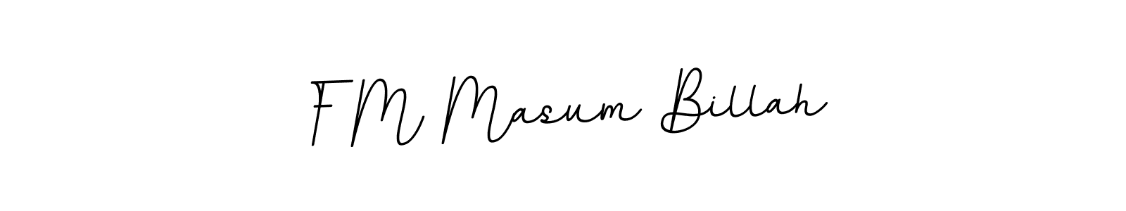 Create a beautiful signature design for name F M Masum Billah. With this signature (BallpointsItalic-DORy9) fonts, you can make a handwritten signature for free. F M Masum Billah signature style 11 images and pictures png