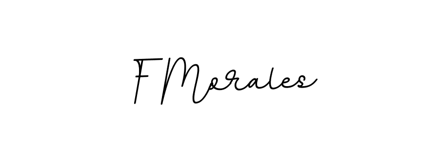 Make a beautiful signature design for name F Morales. With this signature (BallpointsItalic-DORy9) style, you can create a handwritten signature for free. F Morales signature style 11 images and pictures png