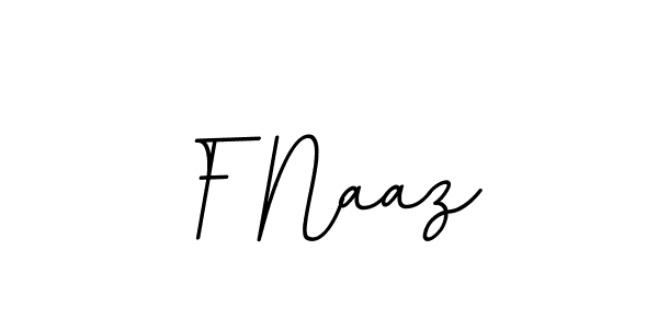 Design your own signature with our free online signature maker. With this signature software, you can create a handwritten (BallpointsItalic-DORy9) signature for name F Naaz. F Naaz signature style 11 images and pictures png