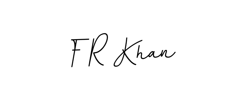 How to make F R Khan name signature. Use BallpointsItalic-DORy9 style for creating short signs online. This is the latest handwritten sign. F R Khan signature style 11 images and pictures png