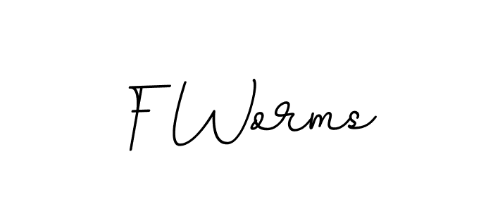 Use a signature maker to create a handwritten signature online. With this signature software, you can design (BallpointsItalic-DORy9) your own signature for name F Worms. F Worms signature style 11 images and pictures png