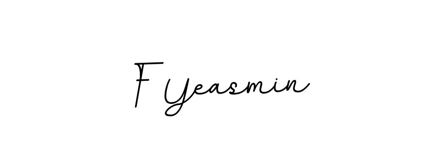 Make a beautiful signature design for name F Yeasmin. Use this online signature maker to create a handwritten signature for free. F Yeasmin signature style 11 images and pictures png