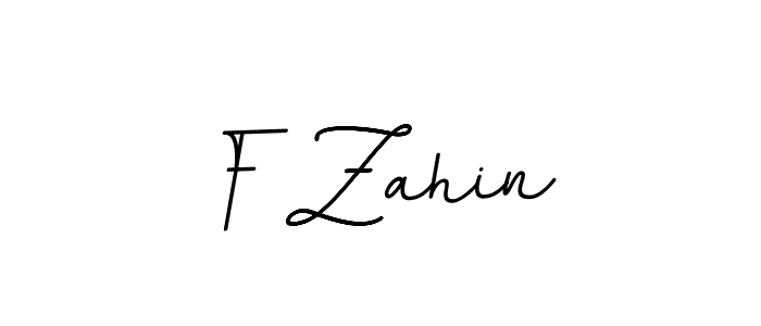 Create a beautiful signature design for name F Zahin. With this signature (BallpointsItalic-DORy9) fonts, you can make a handwritten signature for free. F Zahin signature style 11 images and pictures png