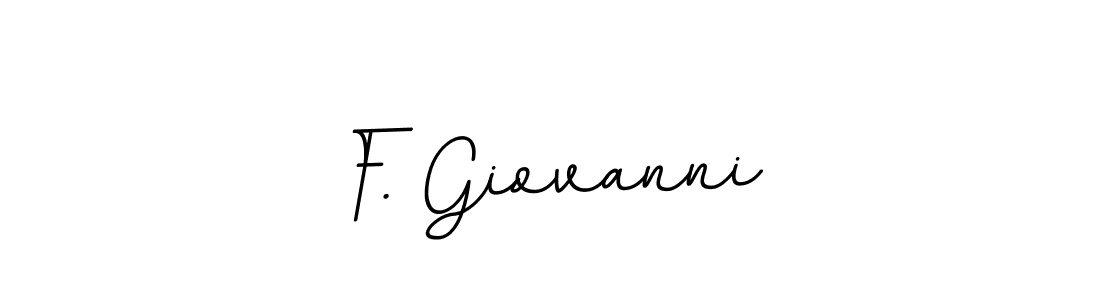 Make a beautiful signature design for name F. Giovanni. With this signature (BallpointsItalic-DORy9) style, you can create a handwritten signature for free. F. Giovanni signature style 11 images and pictures png