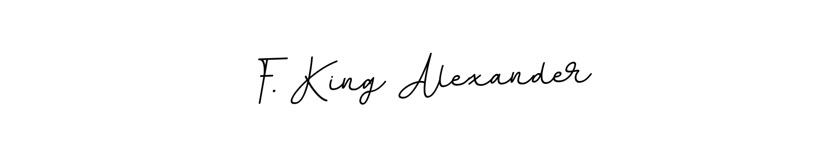 Use a signature maker to create a handwritten signature online. With this signature software, you can design (BallpointsItalic-DORy9) your own signature for name F. King Alexander. F. King Alexander signature style 11 images and pictures png