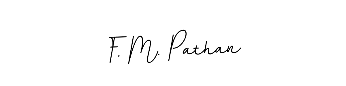 Create a beautiful signature design for name F. M. Pathan. With this signature (BallpointsItalic-DORy9) fonts, you can make a handwritten signature for free. F. M. Pathan signature style 11 images and pictures png