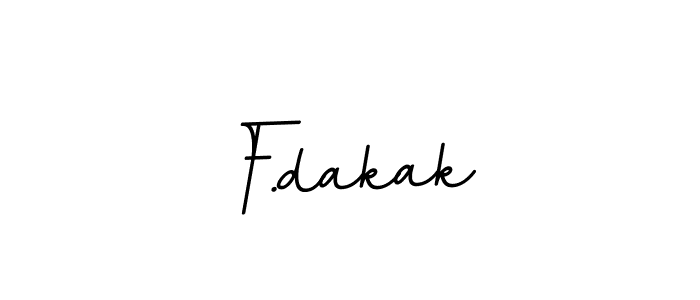 Make a beautiful signature design for name F.dakak. With this signature (BallpointsItalic-DORy9) style, you can create a handwritten signature for free. F.dakak signature style 11 images and pictures png