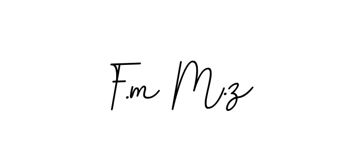 F.m M.z stylish signature style. Best Handwritten Sign (BallpointsItalic-DORy9) for my name. Handwritten Signature Collection Ideas for my name F.m M.z. F.m M.z signature style 11 images and pictures png