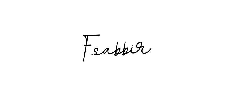 Use a signature maker to create a handwritten signature online. With this signature software, you can design (BallpointsItalic-DORy9) your own signature for name F.sabbir. F.sabbir signature style 11 images and pictures png