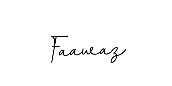 Use a signature maker to create a handwritten signature online. With this signature software, you can design (BallpointsItalic-DORy9) your own signature for name Faawaz. Faawaz signature style 11 images and pictures png