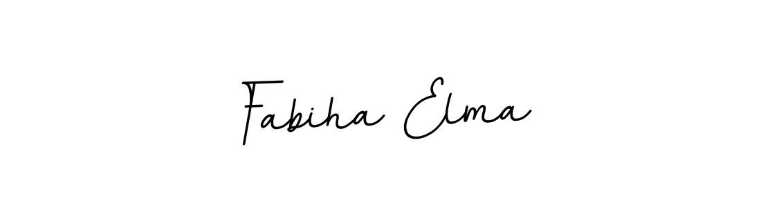 Use a signature maker to create a handwritten signature online. With this signature software, you can design (BallpointsItalic-DORy9) your own signature for name Fabiha Elma. Fabiha Elma signature style 11 images and pictures png