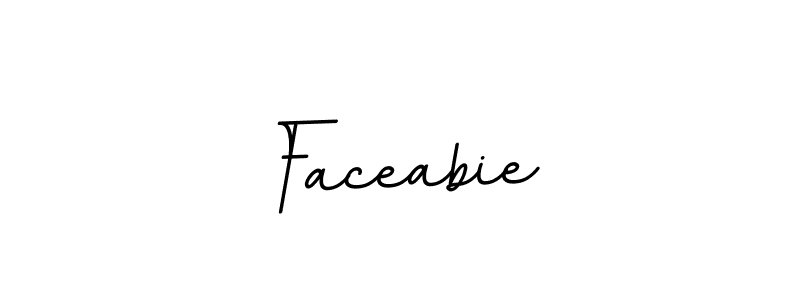 You should practise on your own different ways (BallpointsItalic-DORy9) to write your name (Faceabie) in signature. don't let someone else do it for you. Faceabie signature style 11 images and pictures png