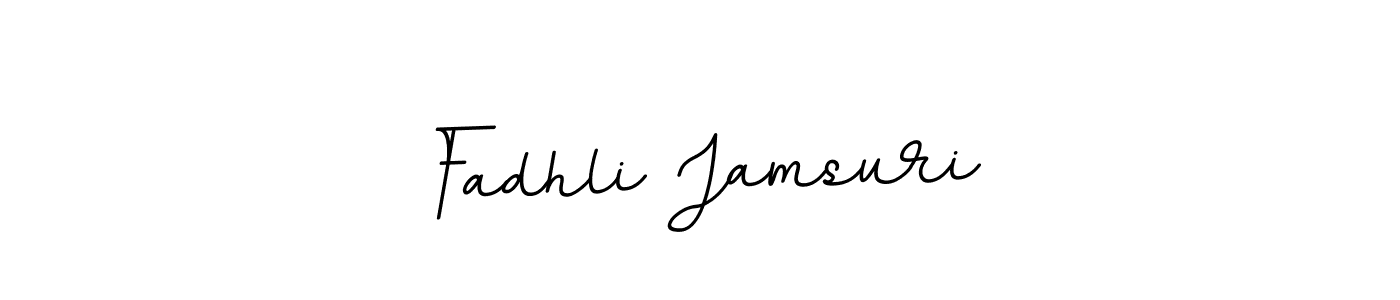 Make a beautiful signature design for name Fadhli Jamsuri. With this signature (BallpointsItalic-DORy9) style, you can create a handwritten signature for free. Fadhli Jamsuri signature style 11 images and pictures png