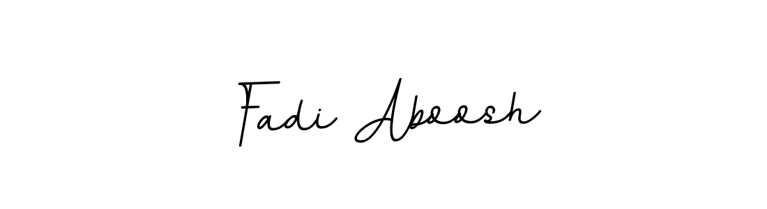 The best way (BallpointsItalic-DORy9) to make a short signature is to pick only two or three words in your name. The name Fadi Aboosh include a total of six letters. For converting this name. Fadi Aboosh signature style 11 images and pictures png