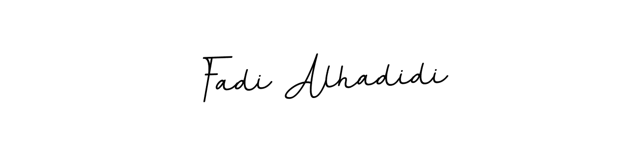 Create a beautiful signature design for name Fadi Alhadidi. With this signature (BallpointsItalic-DORy9) fonts, you can make a handwritten signature for free. Fadi Alhadidi signature style 11 images and pictures png