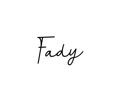The best way (BallpointsItalic-DORy9) to make a short signature is to pick only two or three words in your name. The name Fady include a total of six letters. For converting this name. Fady signature style 11 images and pictures png