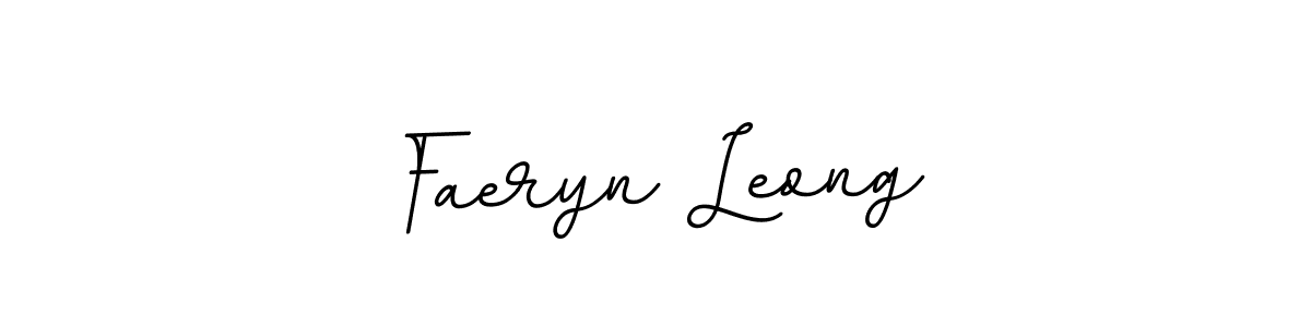 Make a beautiful signature design for name Faeryn Leong. With this signature (BallpointsItalic-DORy9) style, you can create a handwritten signature for free. Faeryn Leong signature style 11 images and pictures png